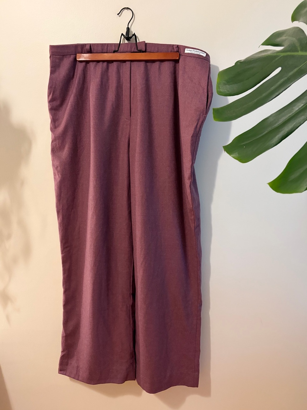 Pendleton Plum Wool-Lined Trousers